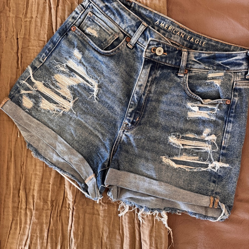 American Eagle Distressed Jean Shorts